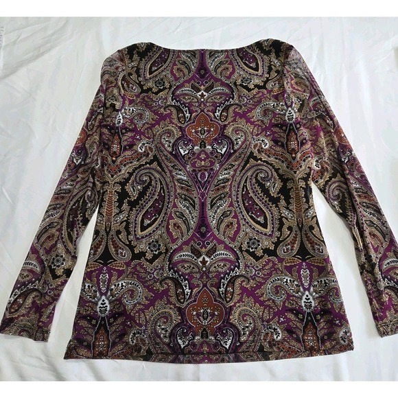 INC Womens Keyhole Neckline Pullover Blouse Large - Picture 4 of 14